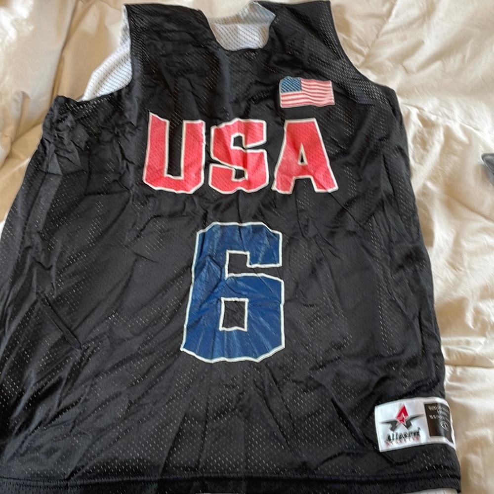 USA LeBron James mesh tank top size large